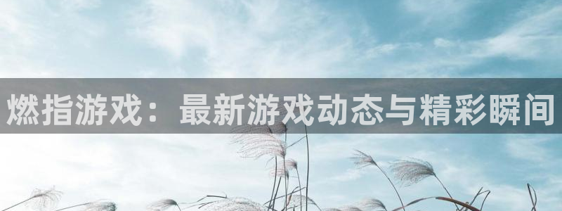 pg电子爆分：燃指游戏：最新游戏动态与精彩瞬间