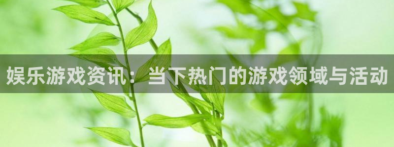 pg电子平台试玩体验：娱乐游戏资讯：当下热门的游戏领域与活动